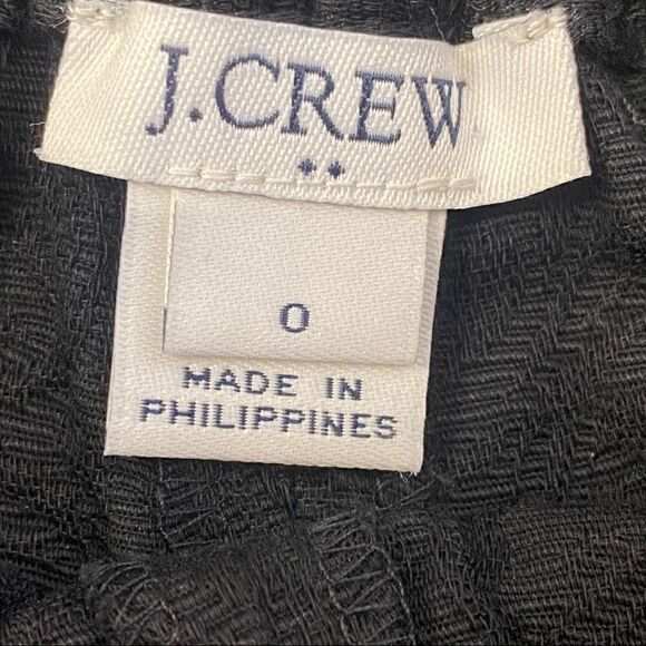 J. CREW Black Jacquard Boardwalk Pull-on 3" shorts - Picture 4 of 8